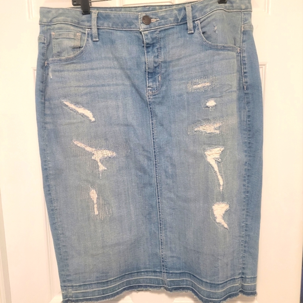 Lane Bryant Denim Skirt